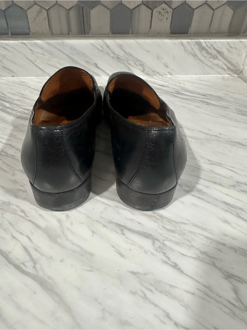 GUCCI Black Leather Men’s Bit Loafers